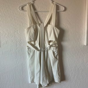 White shorts romper